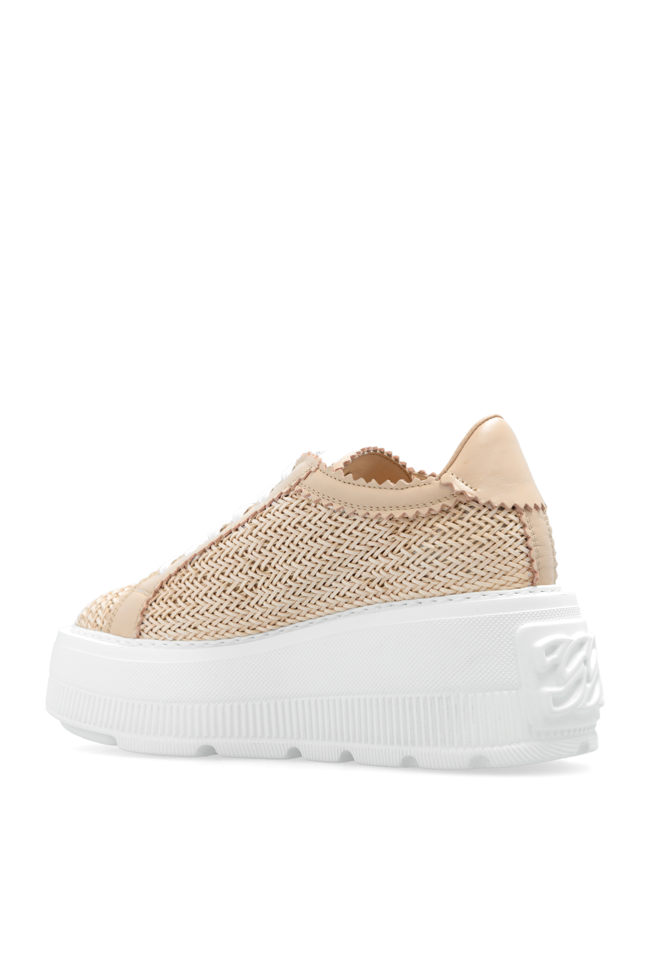 スニーカー Casadei Nexus Hanoi Woman's Platform Sneakers Beige 'Nexus Hanoi' platform sneakers Casadei - Vitkac Canada